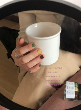 《古早抹茶糖》指甲油绿色系小众2026短甲配色 免烤无异味不伤甲