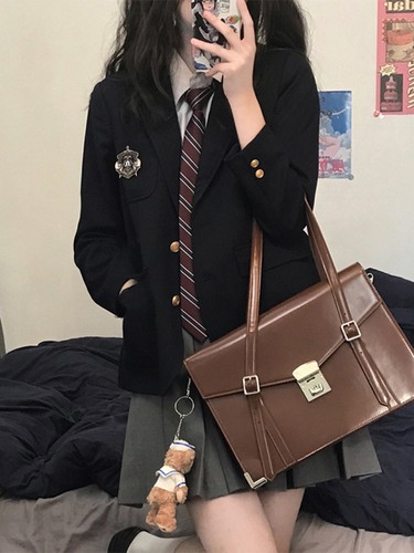 jk西装外套新款女原创正版学院风jk制服套装秋冬设计感长袖甜美 - 图0