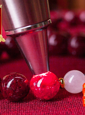 官方旗舰店正品鸽血红晶体砂手串