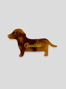 GOODBAI logo 西高地 腊肠狗狗发夹 多色可爱侧边夹头饰