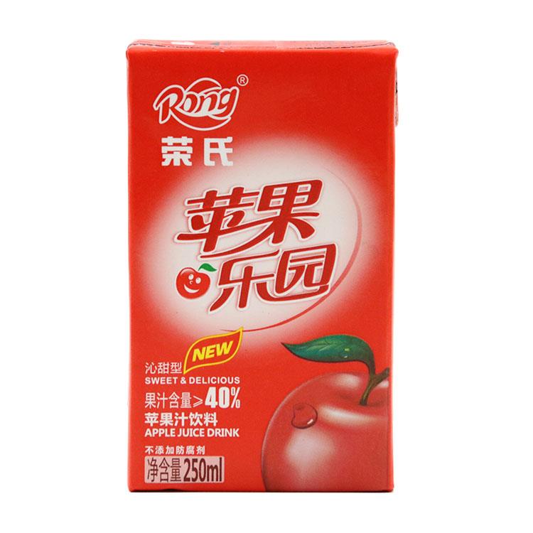 陕西Rong荣氏果汁青红苹果汁果味饮料纸盒250ml*12盒24盒整箱饮品-图2