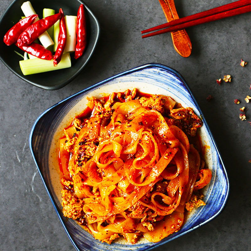 正宗孙大胜擀面皮陕西宝鸡岐山特产西安小吃红油麻酱凉皮调料宿迁