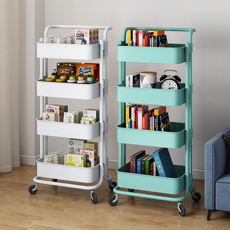 小推车置物架多层落地储物婴儿厨房学生水杯收纳移动零食车手推车,淘宝优惠券,粉丝福利购,淘宝优惠卷