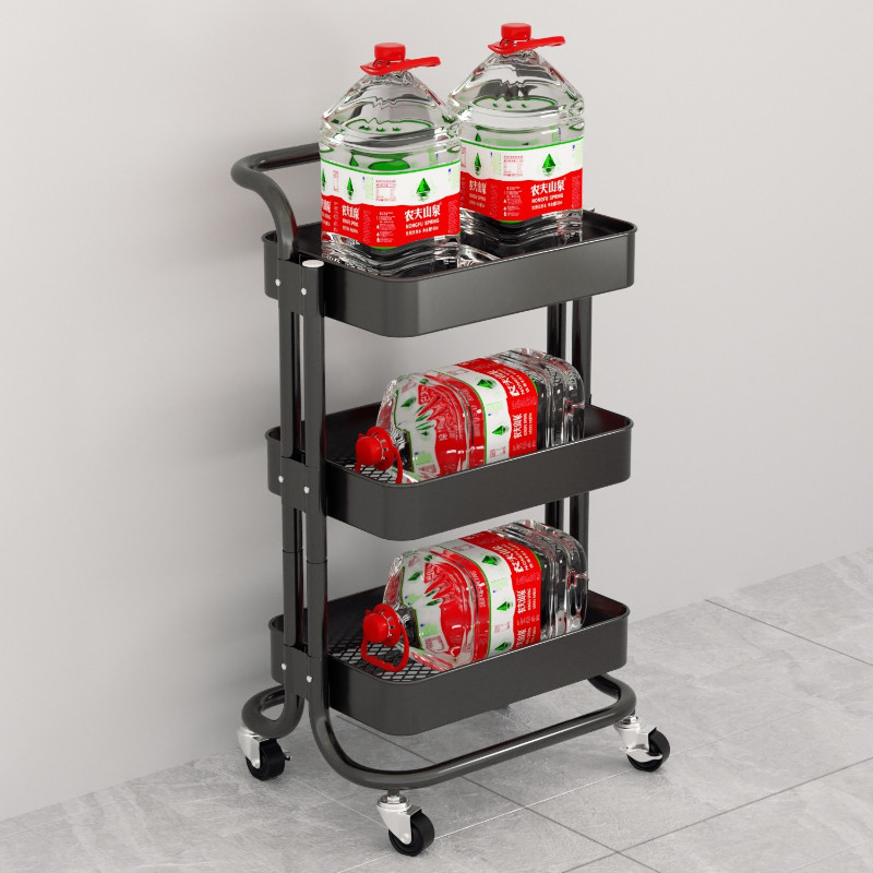 小推车置物架多层落地储物婴儿厨房学生水杯收纳移动零食车手推车,淘宝优惠券,粉丝福利购,淘宝优惠卷