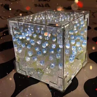 手工diy花海郁金香小夜灯