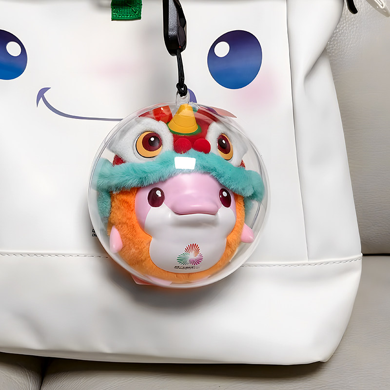 大湾鸡保护套娃包亚克力球保护壳鸡笼毛绒收纳防尘展示痛包遛娃包,淘宝优惠券,粉丝福利购,淘宝优惠卷