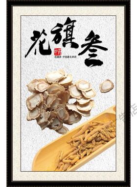 燕窝 花胶 花旗参 鹿鞭汤中药材海报养生中医馆宣传画广告贴纸