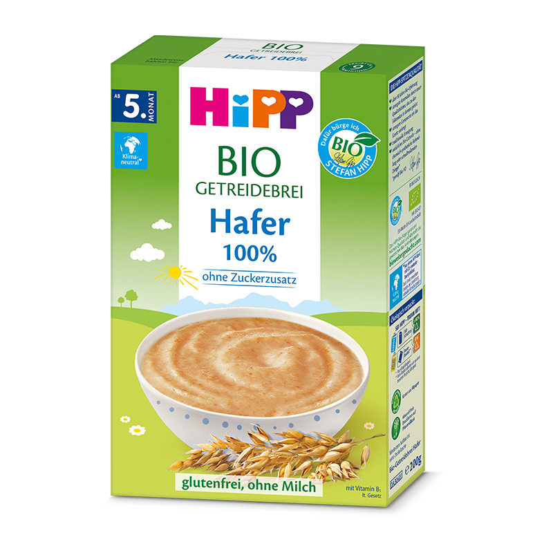 德国hipp有机婴幼儿燕麦4个月米粉 安心母婴海外米粉/米糊/汤粥