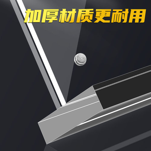 A4亚克力台卡架桌牌双面透明T型立牌a4抽拉强磁台A5桌卡签展示牌 - 图2