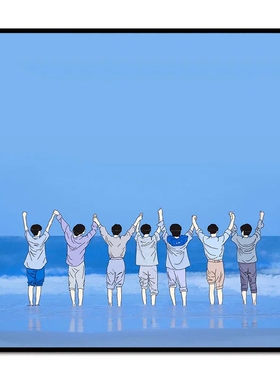 时代少年团diy数字油画油彩画