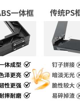 电表箱装饰画专用ABS一体黑框