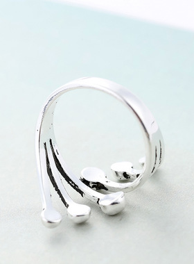 韩版开口可调节介子做旧热卖食指戒指时尚潮人配饰不规则指环戒指