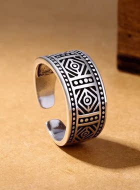 男士复古老九门戒指开口新款欧美陈伟霆同款指环厂家