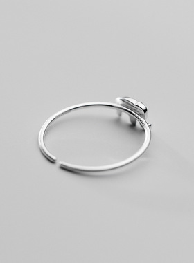 新款简约日韩风可爱光面小象个性戒指小巧动物吉祥物开口手饰品