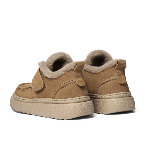 森达雪地靴男2025冬新商场同款户外保暖厚底加绒棉鞋短靴2DU01DD5 - 图2