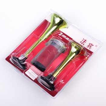 Fabin ລົດຈັກ horn super loud 12v plastic double tube car horn electric 24v car car whistle horn