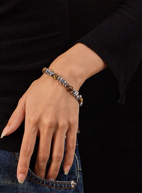 LUCKJAY嘻哈碎银手链可调节转运