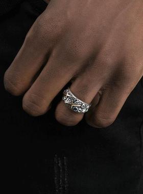 LUCKJAY纯银辰砂誓约开口戒戒指