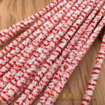 Smoke bucket cleaning accessories 80 clothes red and white pass strip pure cotton pipe cigarette holder brushed with no hair soft hairbrush