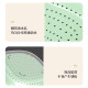 Double-layer vegetable wash basin drain basket six-piece set kitchen living room household fruit washing plate simple plastic vegetable basket