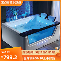 Nine Pastoral Bathroom Waterfall Surf Massage Bathtub Thermostatic Heating Couple Luxury Villa tub Home Single double
