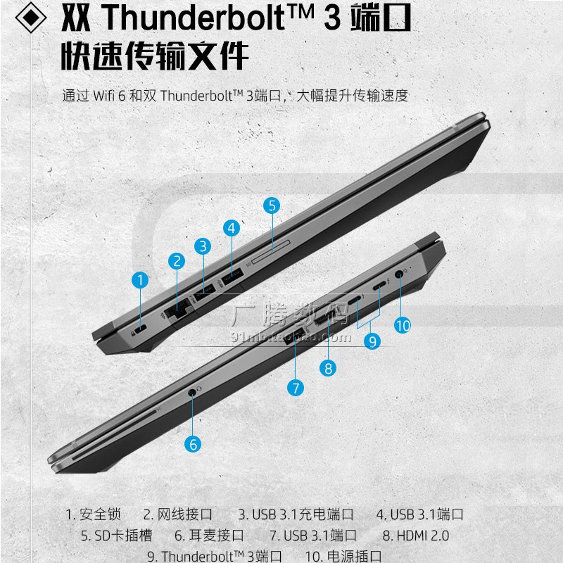 HP/惠普 工作站 zbook 15 17寸 G5 G6图形笔记本电脑3D设计师二手 - 图0