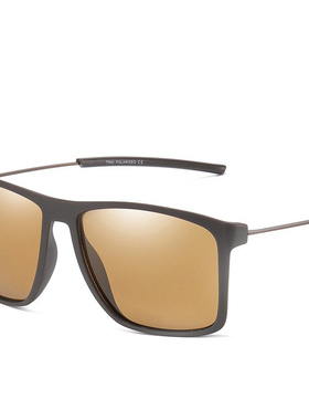 TR90超轻方框近视墨镜男款潮大脸可配度数2023年新款偏光太阳眼镜