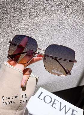 韩版墨镜潮大框高级感防晒偏光太阳眼镜女款防紫外线女士脸小显瘦