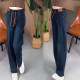 Vintage Blue Waist Stretch Wide Leg Mom Jeans