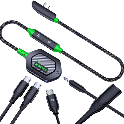 【2026战队首选】PIVA派威GS3pro转接器PD快充四合一typec可充电兼容多种设备3.5MM耳机适用苹果iPad平板手机 - 图3