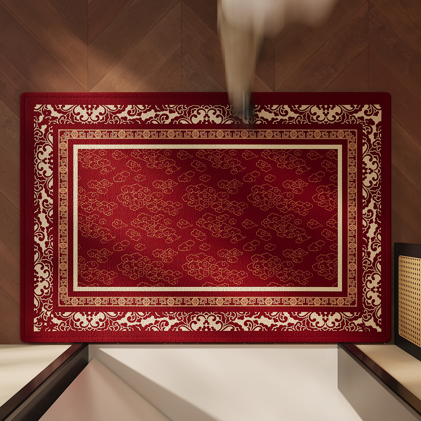 入户门地垫红色玄关大门口进门脚垫喜庆复古防滑除尘耐脏家用地毯,淘宝优惠券,粉丝福利购,淘宝优惠卷