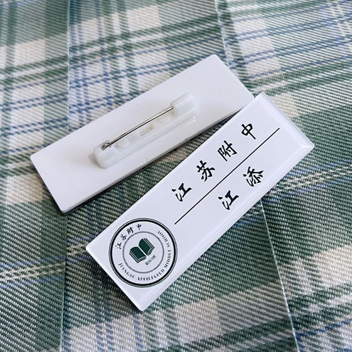 【某某】江添盛望小说周边名扎胸牌胸针jk书包挂件配饰校徽定制in - 图0