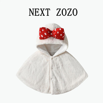 UK Next Zozo baby autumn winter fashion butterfly knot windproof cloak baby gush and cute princess cloak