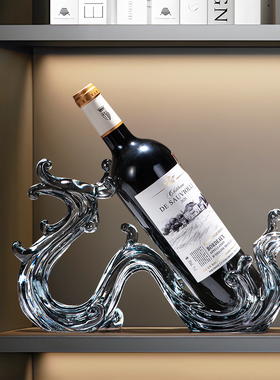风生水起红酒架摆件酒柜