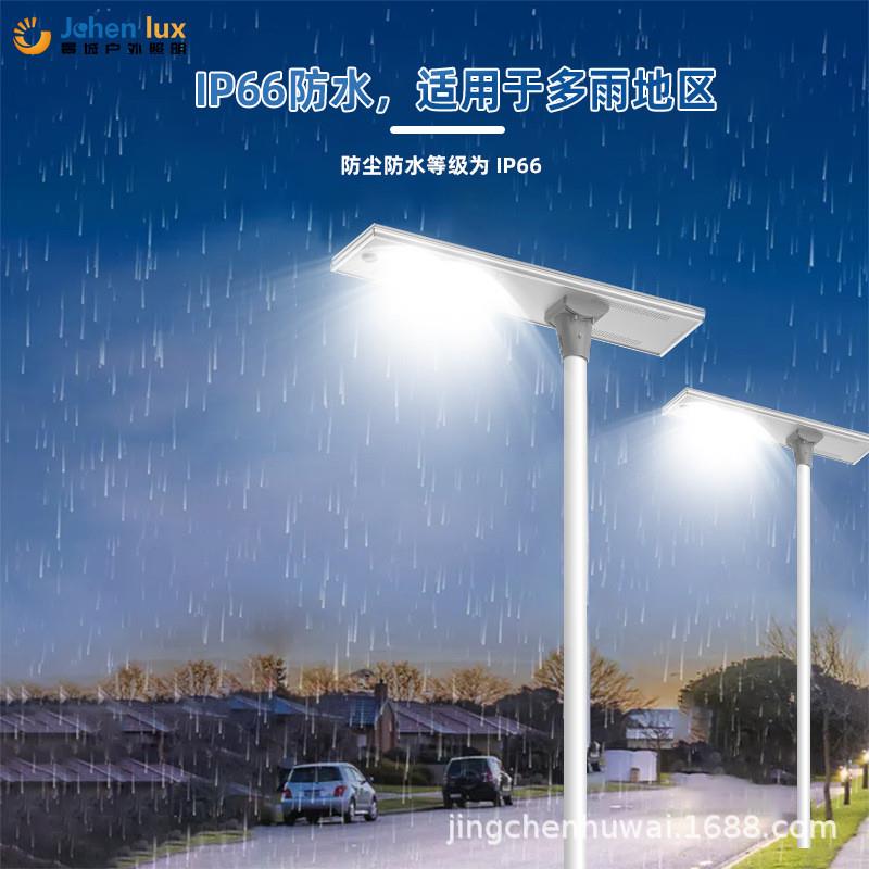 跨境太阳能一体化路灯高亮防水感应户外庭院灯铝型材太阳能道路灯 - 图2