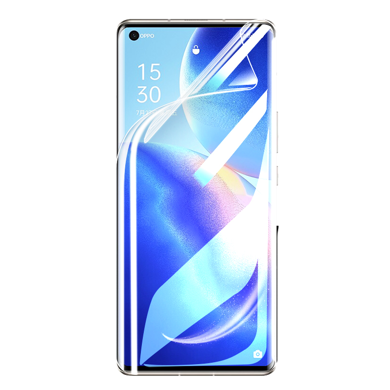 适用opporeno5pro钢化水凝膜reno5k5g手机膜oppo全屏oppereno55g软膜opp0pp0人曲面屏opppreno保护十曲屏贴膜 - 图3