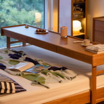 Dainteresting Bedside Computer Desk Bedroom Can Move Solid Wood Bed Bedside Bed End Long Bar Table Home Cross Bed Sloth