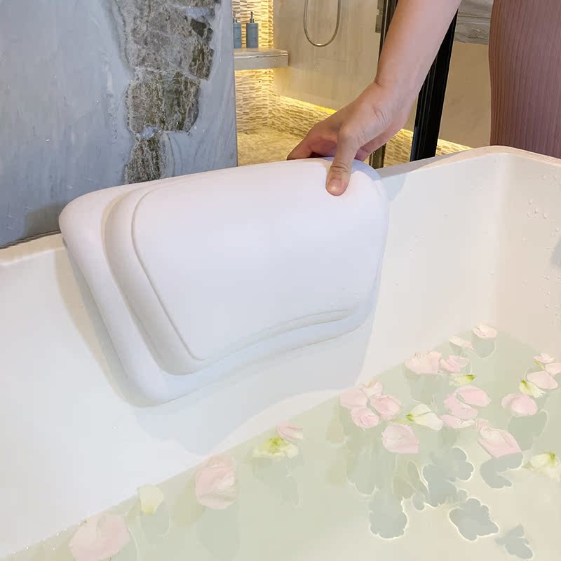 浴缸枕头家用浴室防滑垫泡澡靠垫靠枕背垫泡澡头枕洗澡头靠枕浴枕-图0