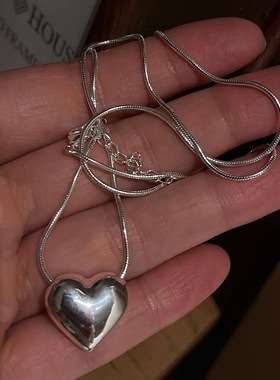 YOOPER女纯银大爱心项链