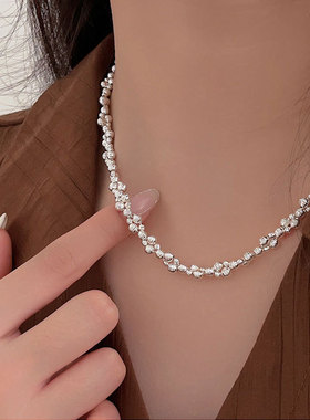 Yooper轻奢通体纯银女项链手链