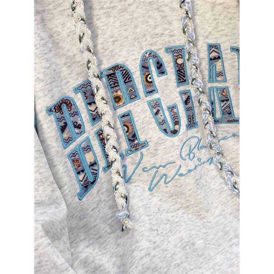 字母刺绣潮牌连帽卫衣女秋冬加绒加厚宽松休闲设计感小众美式外套,淘宝优惠券,粉丝福利购,淘宝优惠卷