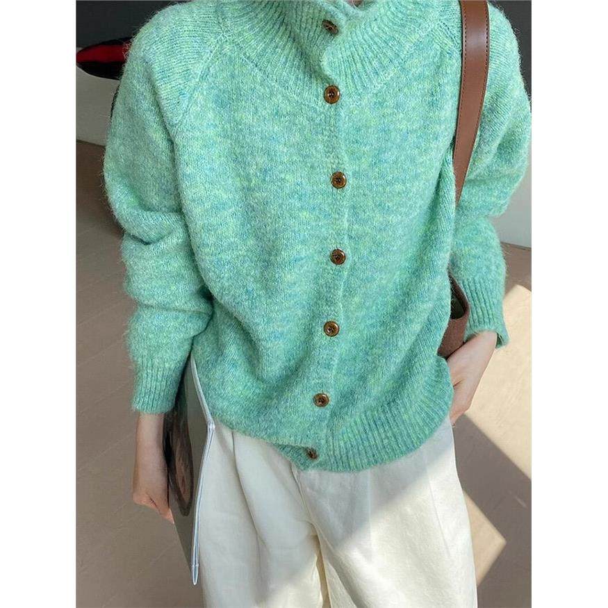 高级感超好看新年红色高领毛衣外套女秋冬慵懒风宽松针织开衫上衣,淘宝优惠券,粉丝福利购,淘宝优惠卷