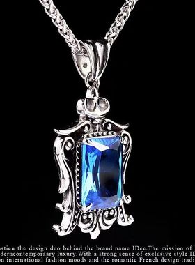压铸方钻 个性皇冠 皇族纹章吊坠 项链饰品