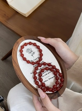 天然巴西玛瑙手链女款赵露思同款