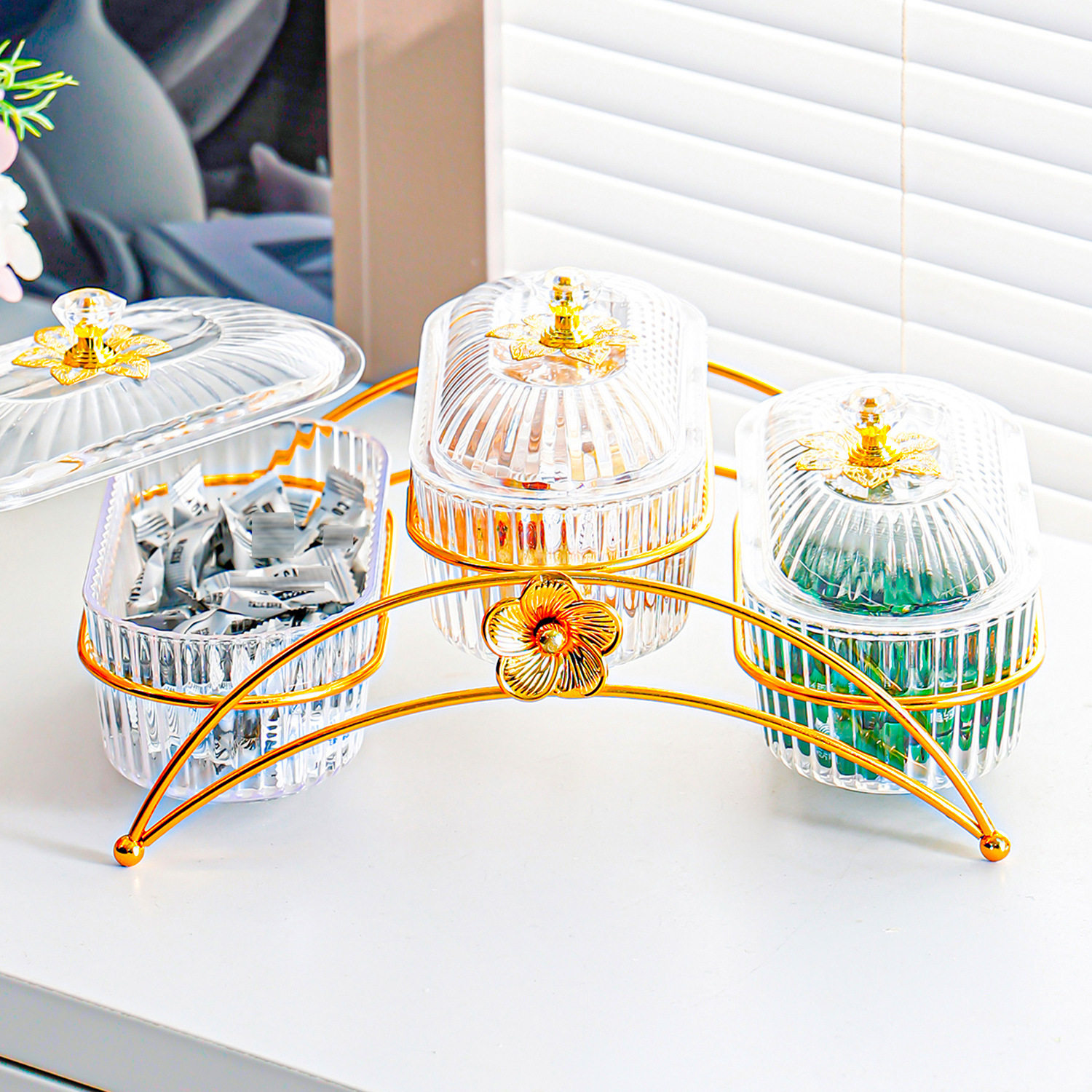 轻奢水果盘家用客厅坚果干果零食碟摆放盘新款分格下午茶点心盘子,淘宝优惠券,粉丝福利购,淘宝优惠卷