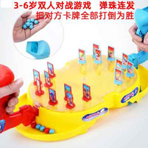 Marbles pairs battle games parent-child interactive table game duo pair attack against match 3456-year-old childrens toy men