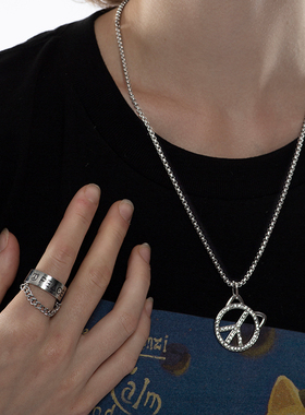 PEACE&CAT项链原创18K镀金男女潮