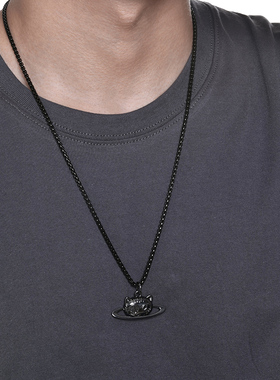 和猫小众星球项链吊坠情侣礼物