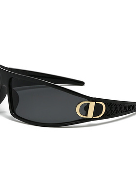 2025小红书爆款发箍墨镜CD高级感女士运动骑行护目镜防晒防紫外线