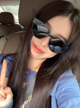 韩版方形复古红色墨镜女辣妹造型拍照高级感百搭防紫外线太阳眼镜